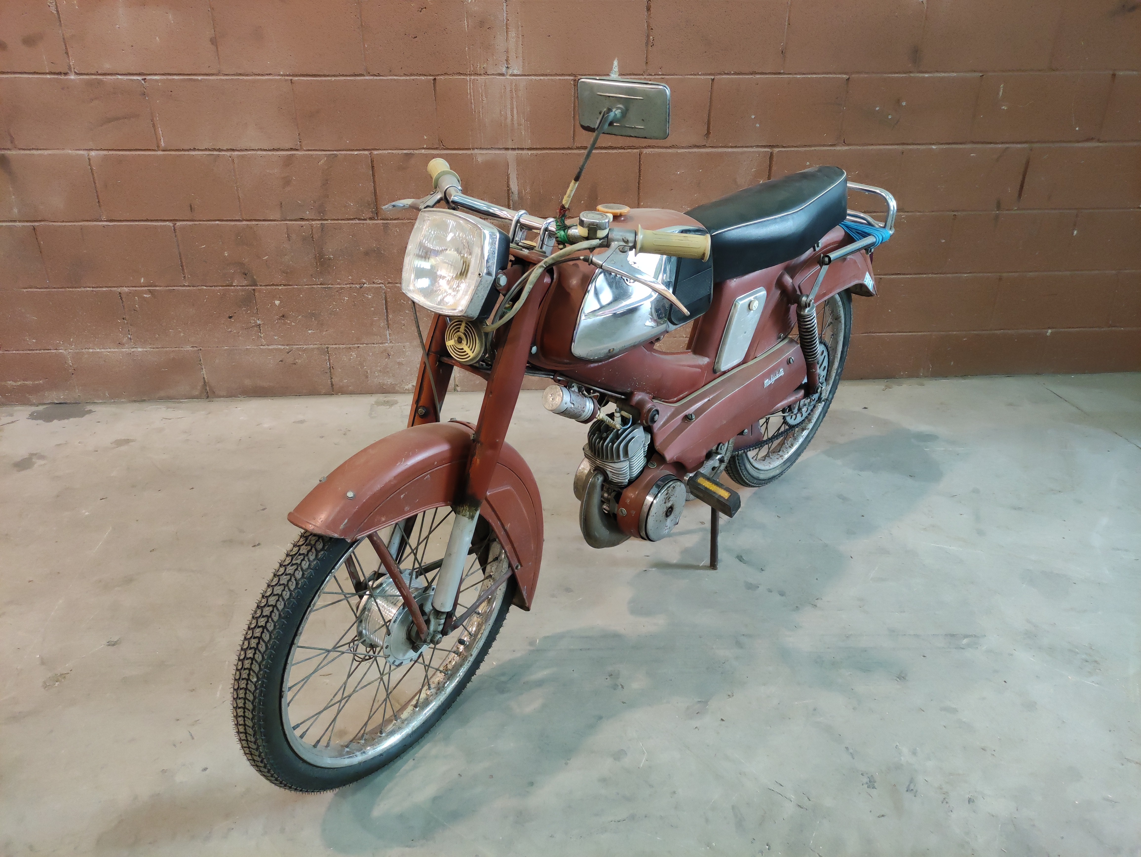 motocicleta mobylette campera naranja noprobada 1u